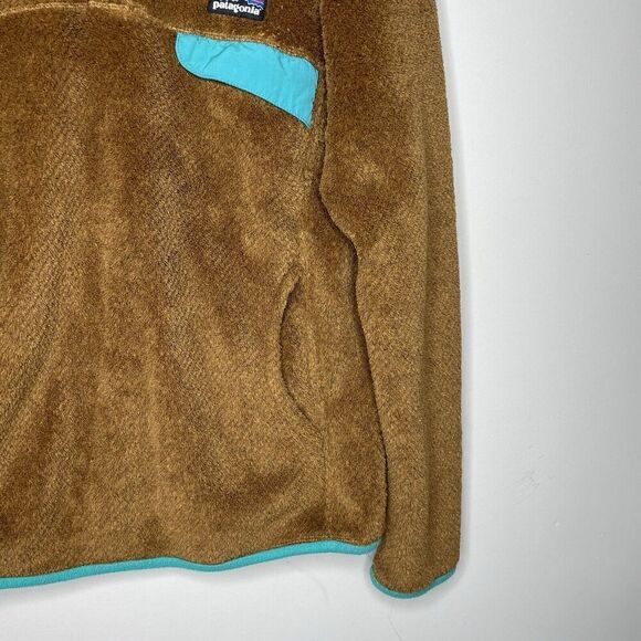 PATAGONIA Re-Tool T-Snap Pullover Women XS Brown Fleece Jacket Half-Snap - Picture 5 of 15